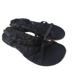 Merrell Women's Sandspur Rose Leather Athletic Sandal 9 Black Gorp Gorpcore